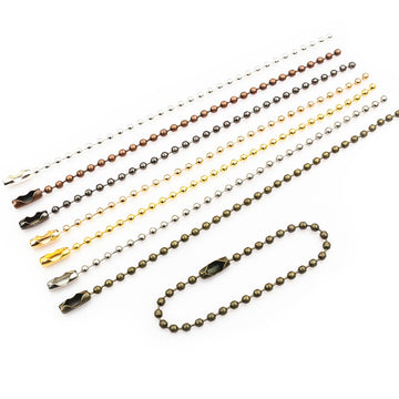 Ball Chain Tag Loops in Mixed Metal Finishes, 110 mm