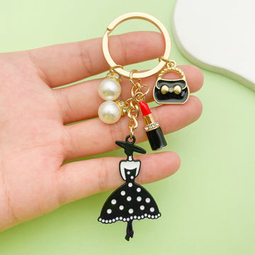 Fashion Accessory Charm Keychains in 15 Pictured Variations for Bags and Keys