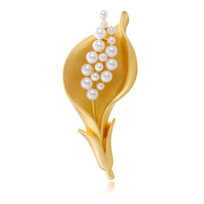 Front product view of an elegant brooch