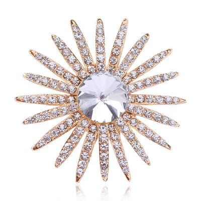 Radiant Sunburst Brooch shown alone on a light background