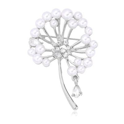 Front product view of pearl flower ring