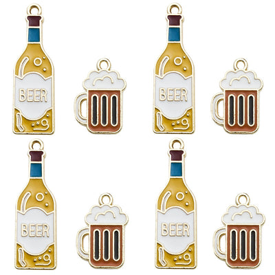Printed detail graphic for the wine glass and wine bottle charms