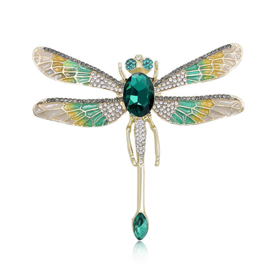 Crystal dragonfly shown from the front
