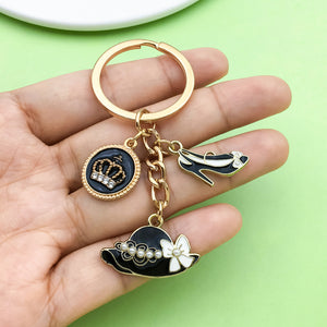 Enamel Charm Keychains for Bags and Keys, Alloy, in 43 Designs