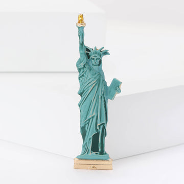 Statue of Liberty Enamel Brooch in Patina Green for Jackets and Scarves