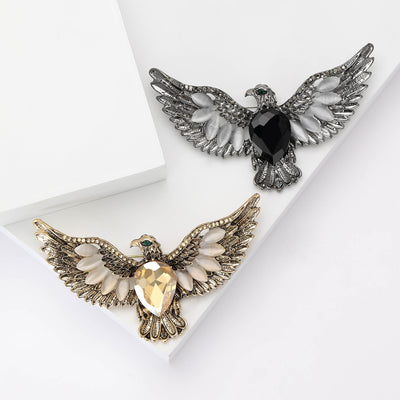 Eagle Brooch front view on a plain background
