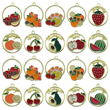 Colorful Flower Metal Charms with 9 Listed Options
