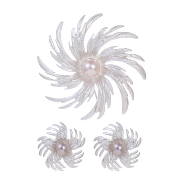 Silver Tone Snowflake Four Designs Metal Dangle Earrings