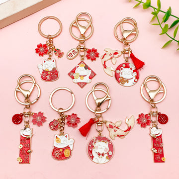 Cat Charm Keychains in 16 Pictured Variations for Bags and Keys