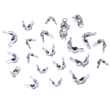 Stainless Steel Bead Chain Clamshell Tips in Three Sizes