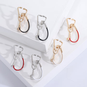 Stethoscope Brooch in Six Gold Silver and Tube Colors