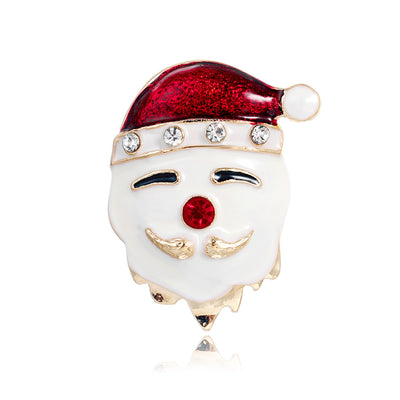 Front product view of the santa claus broche