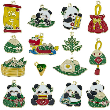 Colorful Festival Enamel Charms in Twelve Playful Designs
