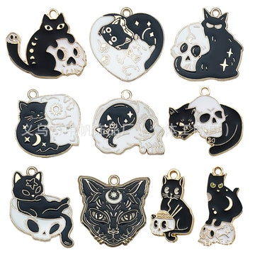 Colorful Dog Metal Charms with 11 Listed Options for DIY Jewelry Making