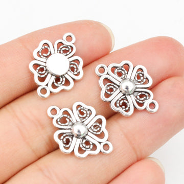 Four-Leaf Clover Connectors In 1 Style For Jewelry Making