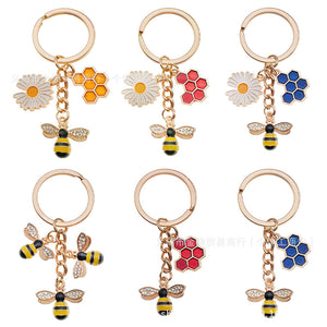 Bee Honeycomb Flower and Butterfly Bag Charms Twelve Designs