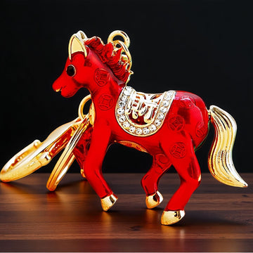 Double Sided Fortune Horse Keychains in Six Colors plus Assorted Option