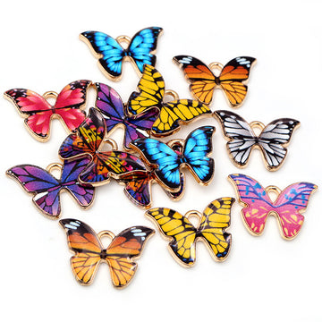 Printed Butterfly Cabochons in Nine Color Patterns