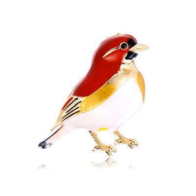 Front product view of a bird on white background