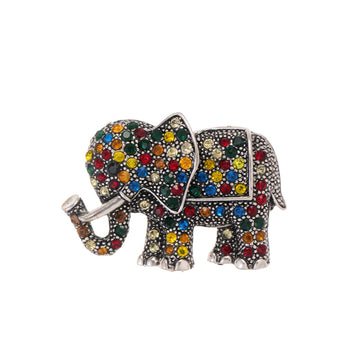 Gold Tone Silver Tone Elephant Metal Brooch Pin for Jackets and Lapels
