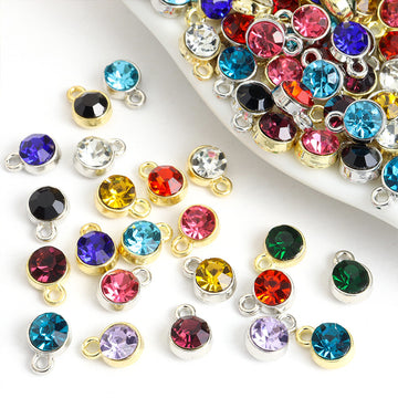 Polished Dark Red Decorative Alloy Charms in 24 Styles