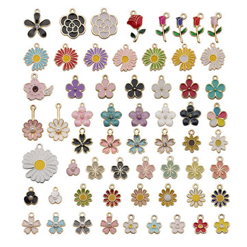 Colorful Cherry Blossom Metal Charms with 62 Listed Options