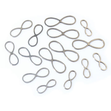 Stainless Steel Figure Eight Connector Links in Three Sizes