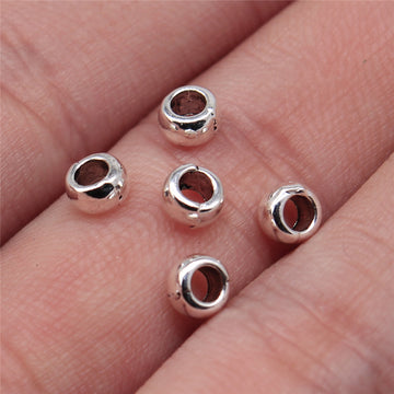 Smooth Round Metal Spacer Beads in Four Metallic Finishes