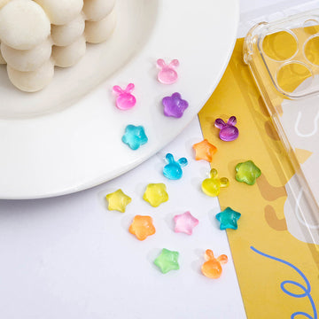 Color Style Note Bunny Star DIY Phone Case Components