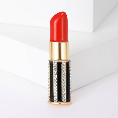 Red Lipstick Brooch group view
