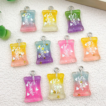 Multicolor Candy Glossy Charms with 41 Listed Options