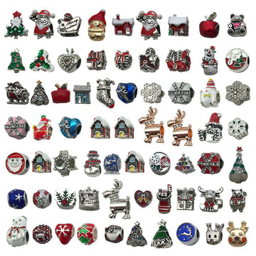 Metallic Snowflake and Christmas Tree Metal Beads with 58 Listed Options