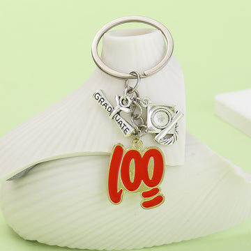School Graduation Alloy Keychains in Six Charm Styles