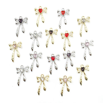 Metallic Bow and Butterfly Metal Charms with 2 Listed Options