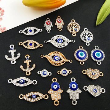 Black Heart Metal Charms with 20 Listed Options for DIY Jewelry Making