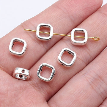 Open Square Spacer Bead in 1 Finish for Jewelry Making