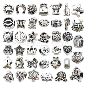 Metallic Heart and Crown Metal Beads with 39 Listed Options