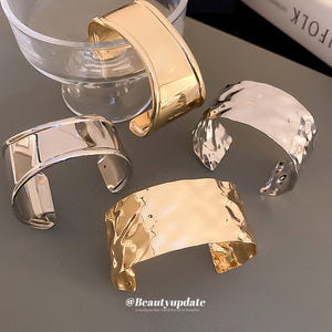 Twenty Eight Mixed Open Cuff And Armlet Designs In Gold Or Silver Tone