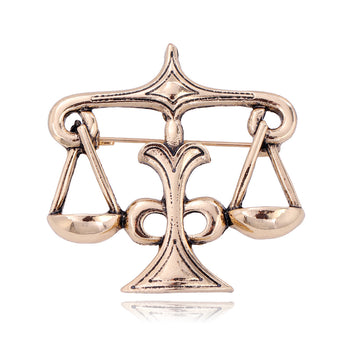 Gold Tone Flower Two Designs Metal Brooch Pin for Jackets and Lapels