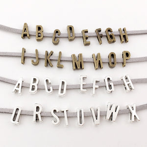 Antique Silver Letter Metal Charms with 2 Listed Options