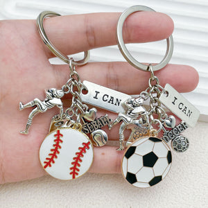 Soccer Charm Keychains Featuring Soccer Across 57 Pictured Variations