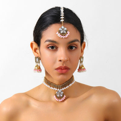 Primary supplied view of choker earring forehead jewelry sets