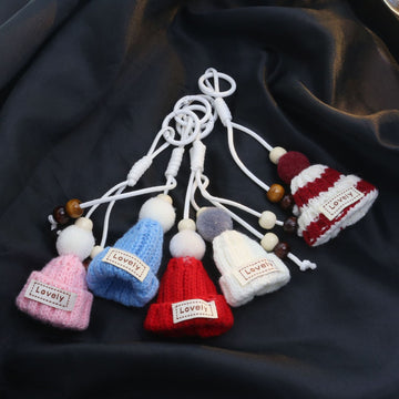 Five Color Mini Knitted Hat DIY Loop Accessory Charms