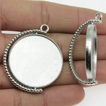 Double Sided Rotating Round Pendant Trays in Five Finishes