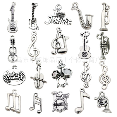 Printed detail graphic for the musical instrument charms