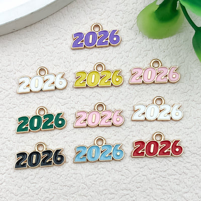 Printed detail graphic for the number charms