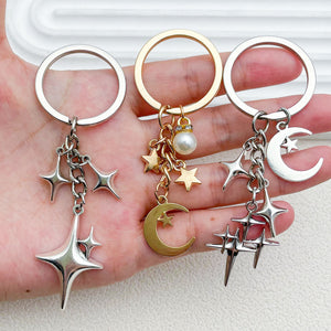 Celestial Charm Keychains Featuring Star Across 20 Pictured Variations