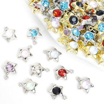 Crystal Star Jewelry Components For DIY Earrings And Bracelets Charms