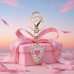 Four-Color XOXO Wine Glass and Double Heart Valentine Keychain Collection