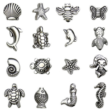 Metallic Spacer Bead Shell Beads with 28 Listed Options